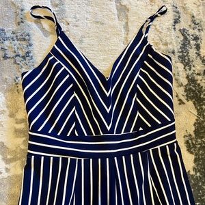 Navy/white  pinstripe Jumpsuit